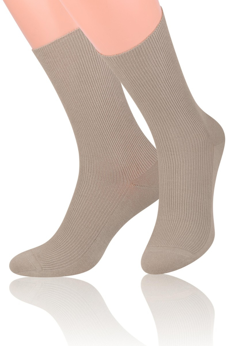 Non-Pressure Cotton Socks Art. 018 Beige