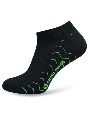 Sneaker-Socken Serie P73 Grün, Schwarz