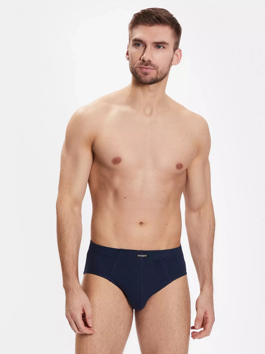 Henderson Herren Unterhosen Classic 3er Pack – Komfortable Baumwollunterwäsche, Anatomic Design, Versteckter Bund, Ohne Muster, Basic Kollektion, Für Männer