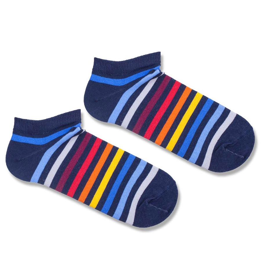 Stopki męskie BAWEŁNIANE Paski Milena