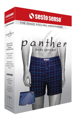 3er-Pack Classic loose cotton PANTHER Herren-Boxershorts Sesto Senso