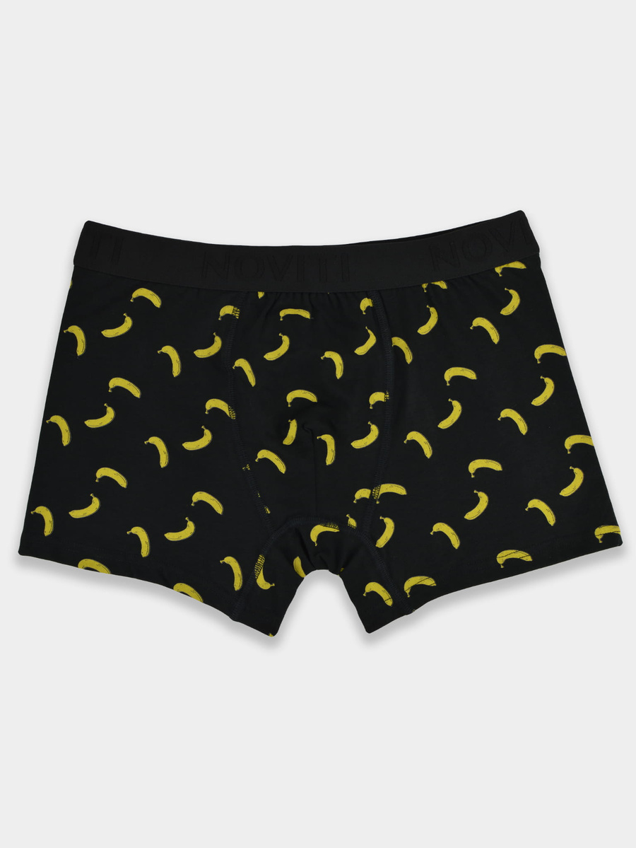 Herren Boxershorts Banane schwarz