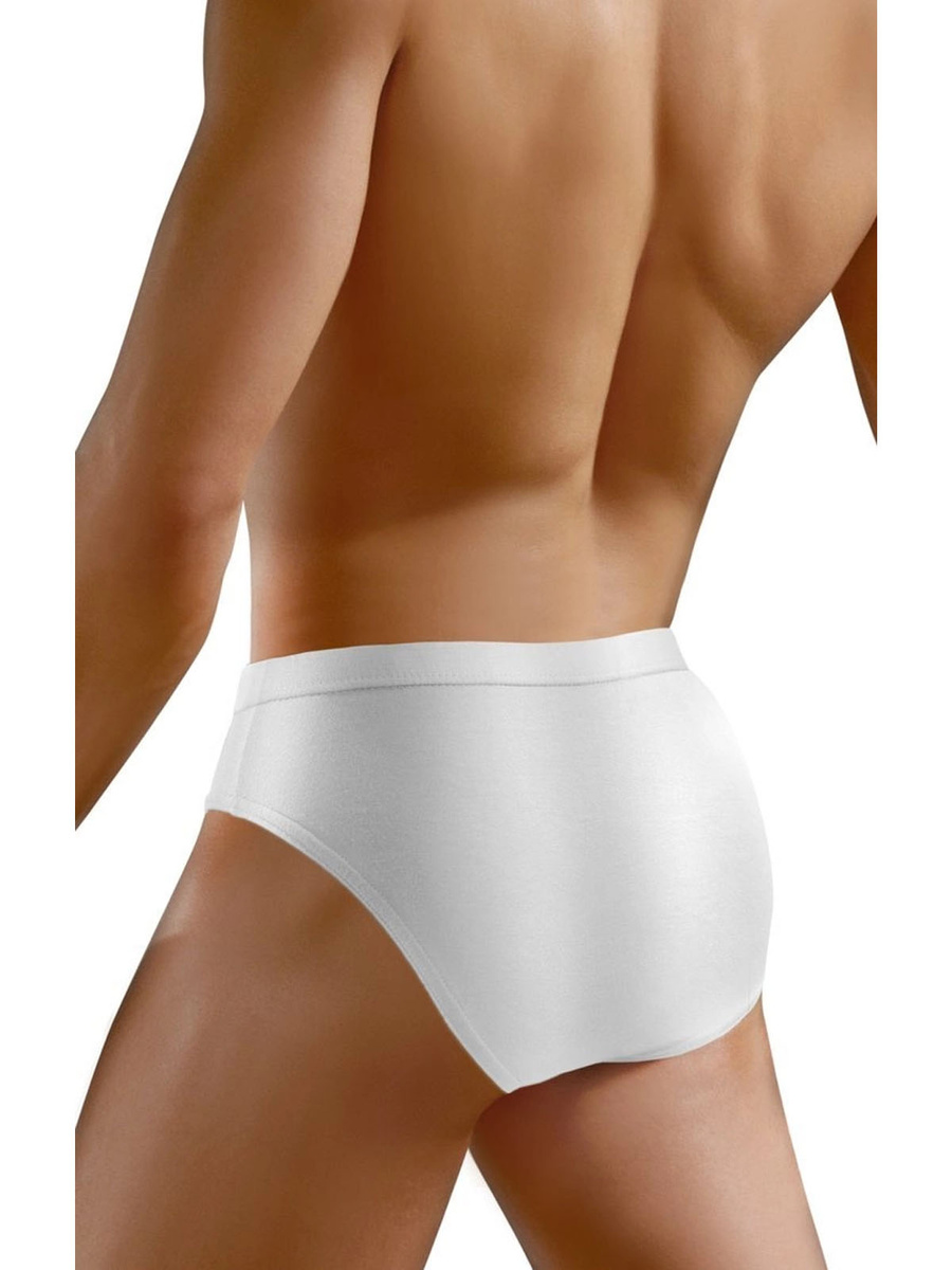 Sesto Senso Herren Slips Leopard – Komfortable Baumwollunterwäsche, Sportlicher Schnitt, Antiallergisch, Schnelltrocknend, Weiß, Für Aktive Männer