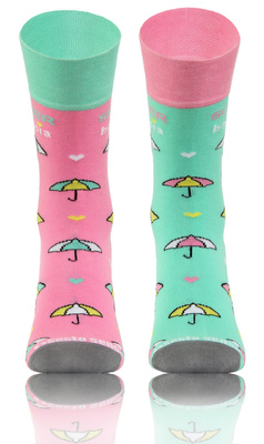 Socken Serie Super Oma Rosa, Grün