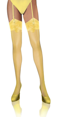 Sesto Senso Damen Strümpfe PDP 03 – Elegante Halbmatte Feinstrümpfe, 20 DEN, Komfortabel und Elastisch, Poliamid, Ideal für Arbeit und Romantische Anlässe, Gelb, Für Frauen