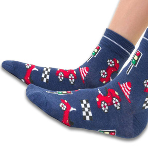 Jungensocken in Kunstautos. 014 CG383 Denim