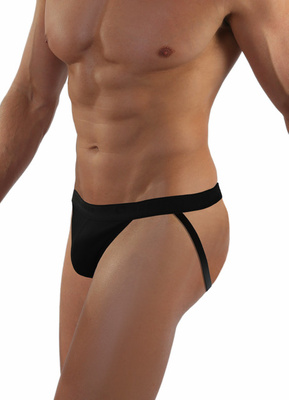 Herren-Slip Jockstrap Schwarz