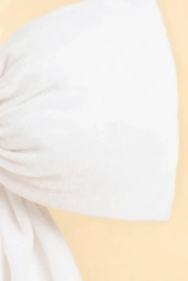 S BOW 35*20 VELVET WHITE