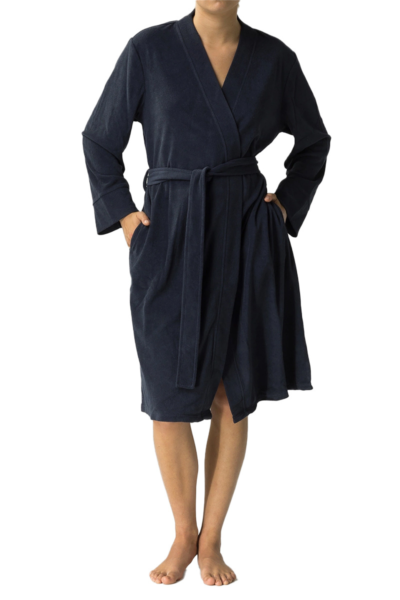 Damen Bademantel Serie Blau