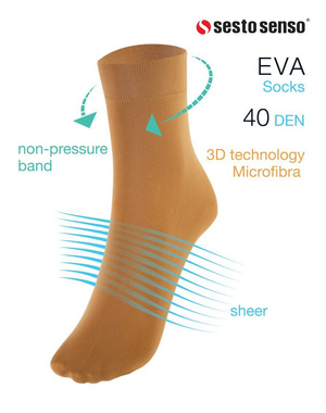 Damen-Kniestrümpfe Eva Beige