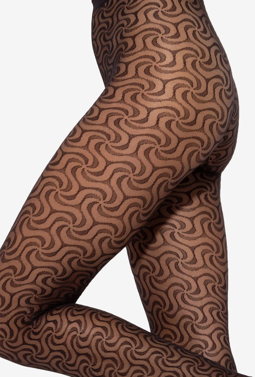 Mosaik gemusterte Strumpfhose 20 Den