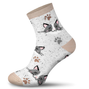 Kolorowe skarpetki damskie w zabawne wzory Milena