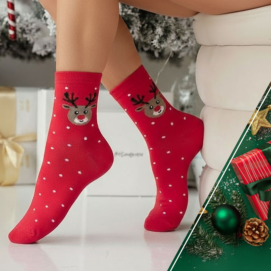 Damensocken 1283 Rot