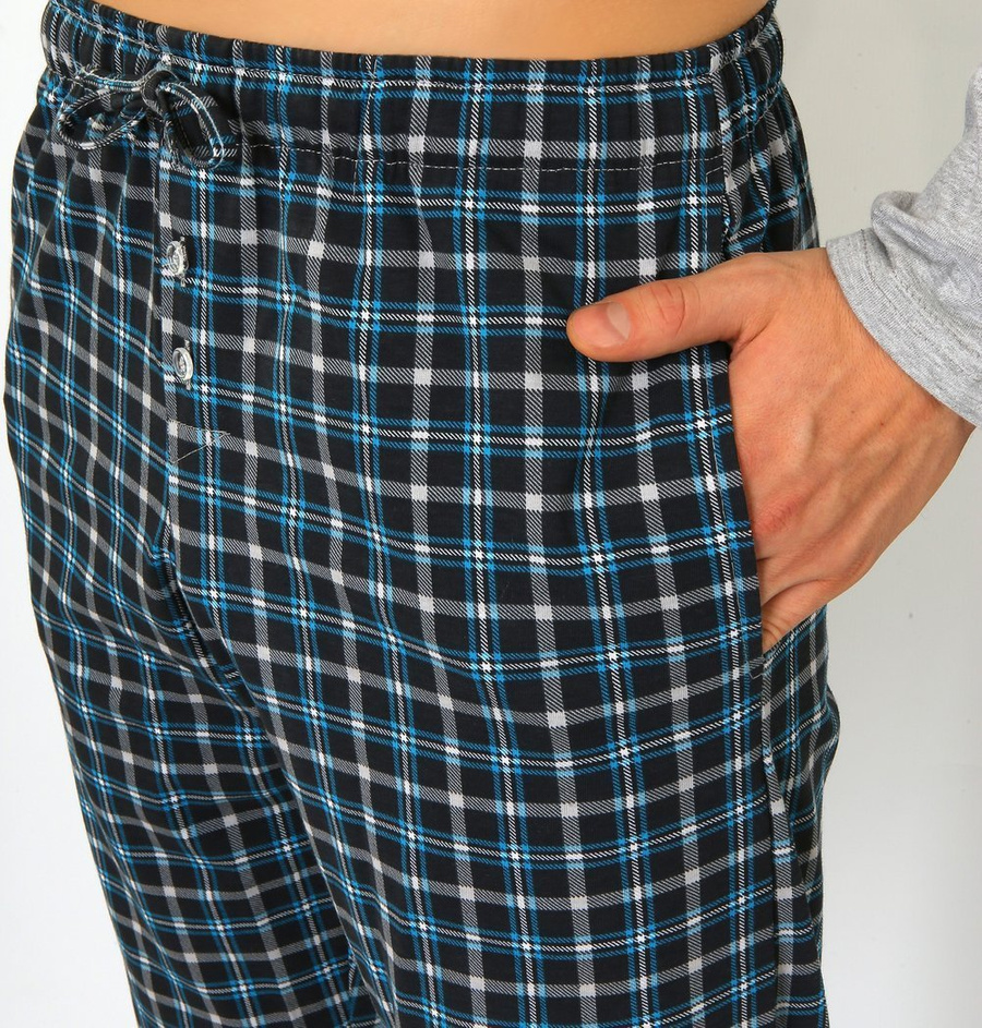 Herren Pyjama Jasiek Blau