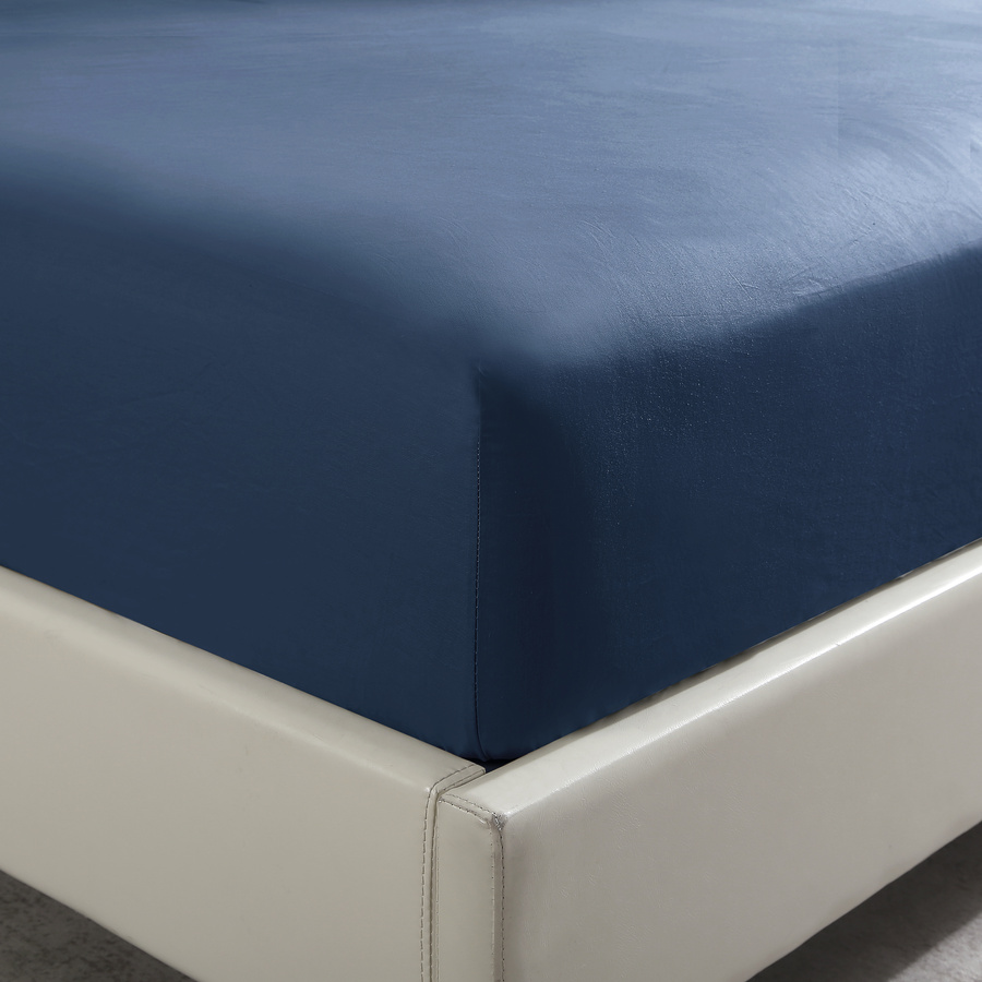 Spannbettlaken Satina Dunkelblau