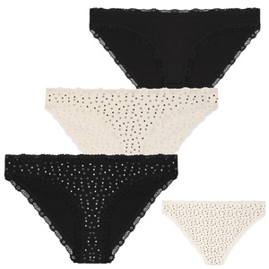 Figi damskie mini bikini z koronk? S-XL 3-pak