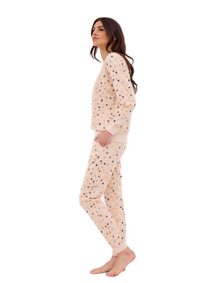 Langärmeliger Damen-Pyjama 163