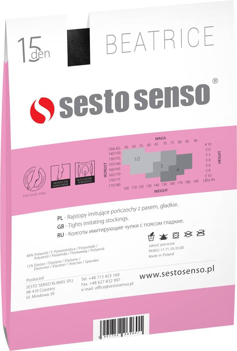 Sesto Senso Damen Strumpfhose Beatrice – Elegante 15 DEN Strippanty mit Spitzenabschluss, Bequem und Ohne Druck, Poliamid-Elastan Mix, Imitiert Strümpfe mit Gürtel, Beiger Jacquard-Stil, Ideal für Alltag und besondere Anlässe