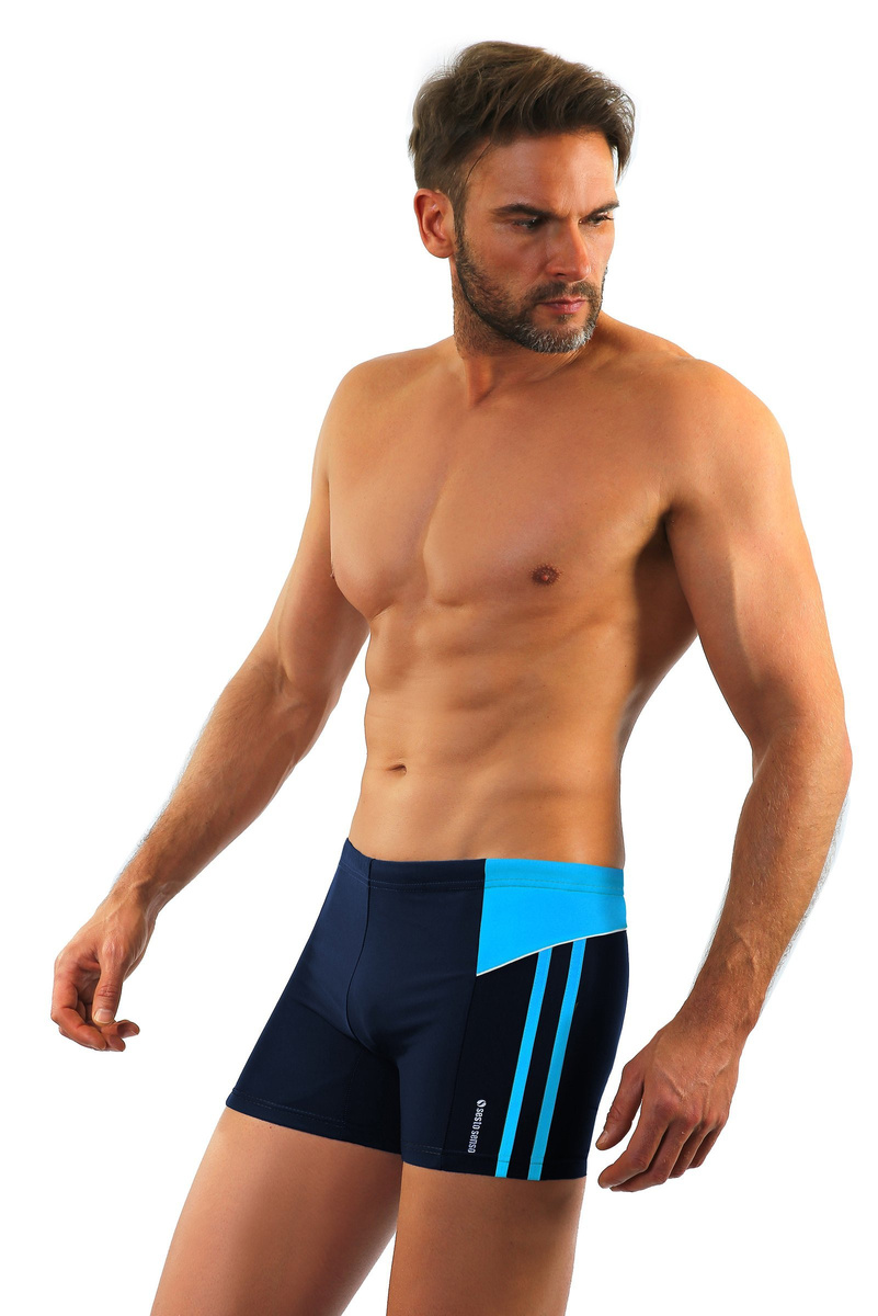 Badeboxer BD384 Blau
