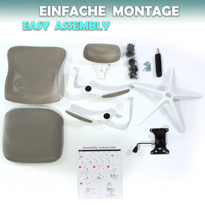 Bürosessel V1 hellgrau