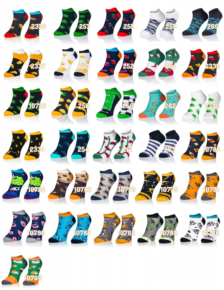 KOLOROWE SKARPETY STOPKI ART. 1849 LIŚĆ KOLOR