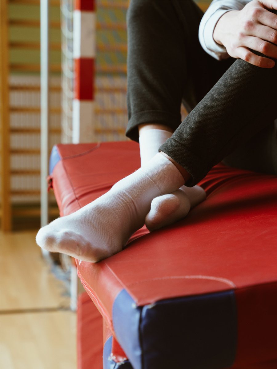 Socken Sport Serie Weiß