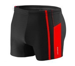 Sesto Senso Herren Badeboxershorts – Schnelltrocknend, Poliamid-Elastan, Bequeme Passform, Ideal für Schwimmen und Strand, Mit Dekorativem Kontraststreifen, Schwarz, Modell BD364