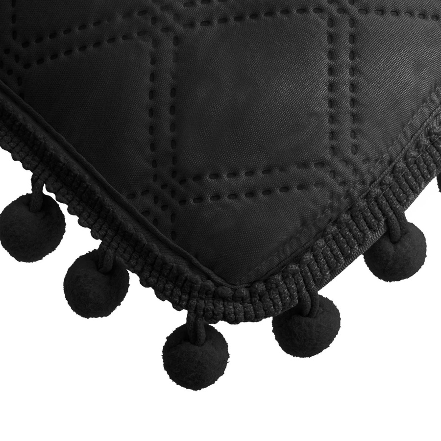 Dekokissen Pompoo Schwarz