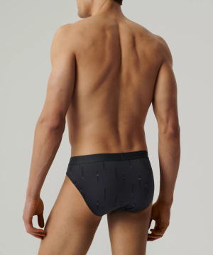 Herrenslips Serie 3MP-193 Grau/Schwarz/Blau/Grün/Dunkelblau