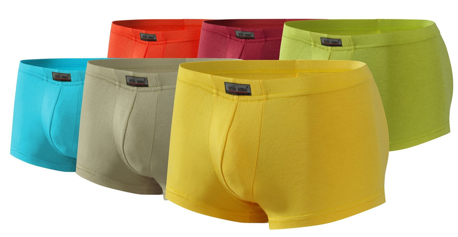 6X Kurze mikromodale Sport-Boxershorts URBAN Sesto Senso