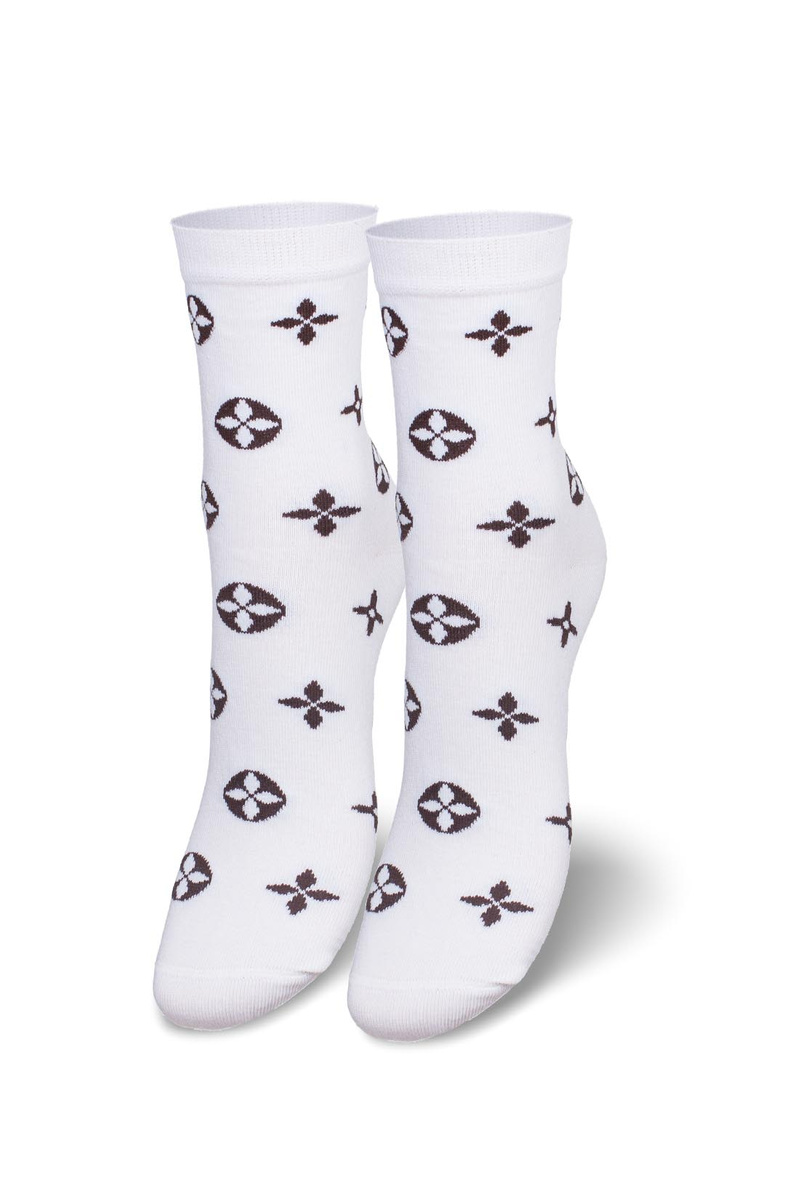 Damen Socken Serie Gemustert 200 Ecru