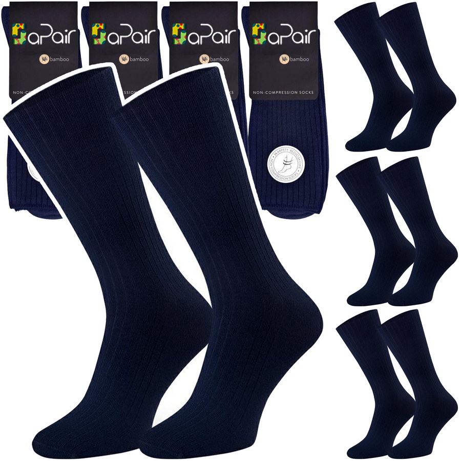 Skarpety bambusowe męskie czarny art.086 Steven