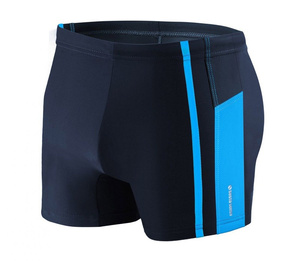 Sesto Senso Herren Badeboxer – Bequeme Schwimmshorts aus 80% Polyamid und 20% Elastan, Schnell trocknend, Mit Kontraststreifen, Ideal für Schwimmen und Strand, Farbe: Blau, Modell: BD364