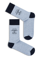 Men's Best Grandpa in the World Socken 0125.004, Farbe Melange, Größe 42-46