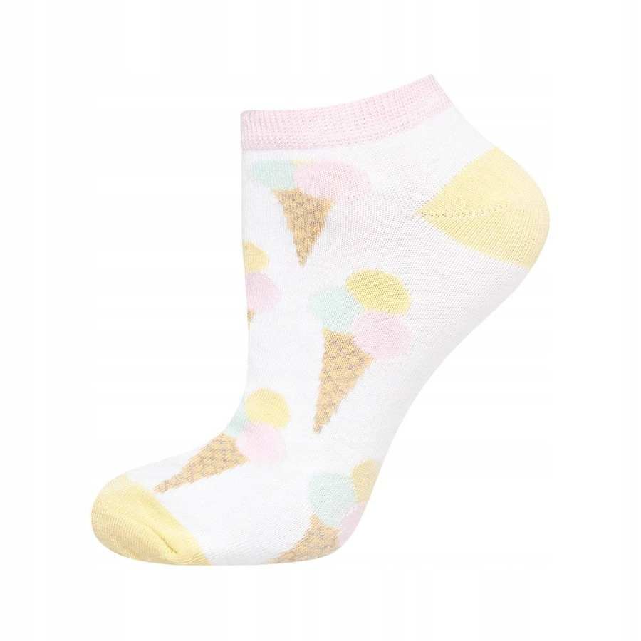 Stopki damskie kolorowe SOXO GOOD STUFF śmieszne lody