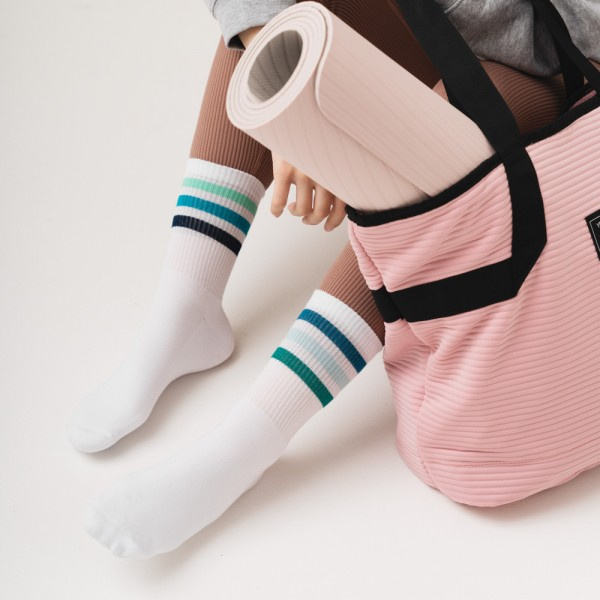 Sportliche gestreifte Socken für Damen/Herren Mehr Mode