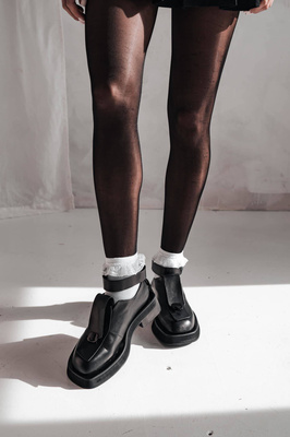 Skarpetki Bawełnianie dziecięce GŁADKIE z KORONKĄ 092