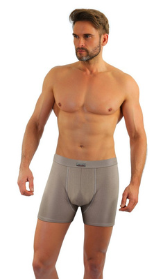 Sesto Senso Herren Baumwoll Boxershorts – Komfortable Unterwäsche mit Elastan, Bequemes Design, Flache Nähte, Ohne Druckstellen, Beige, Neu, Für Männer