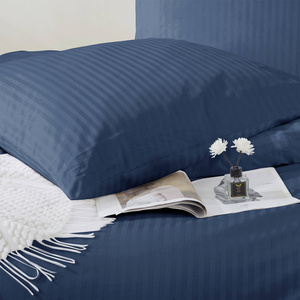 Față de pernă Damasc Albastru închis