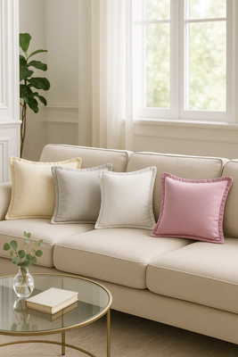 Kissen Soft Velvet Creme