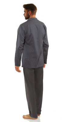 Herren Schlafanzug Serie Grau