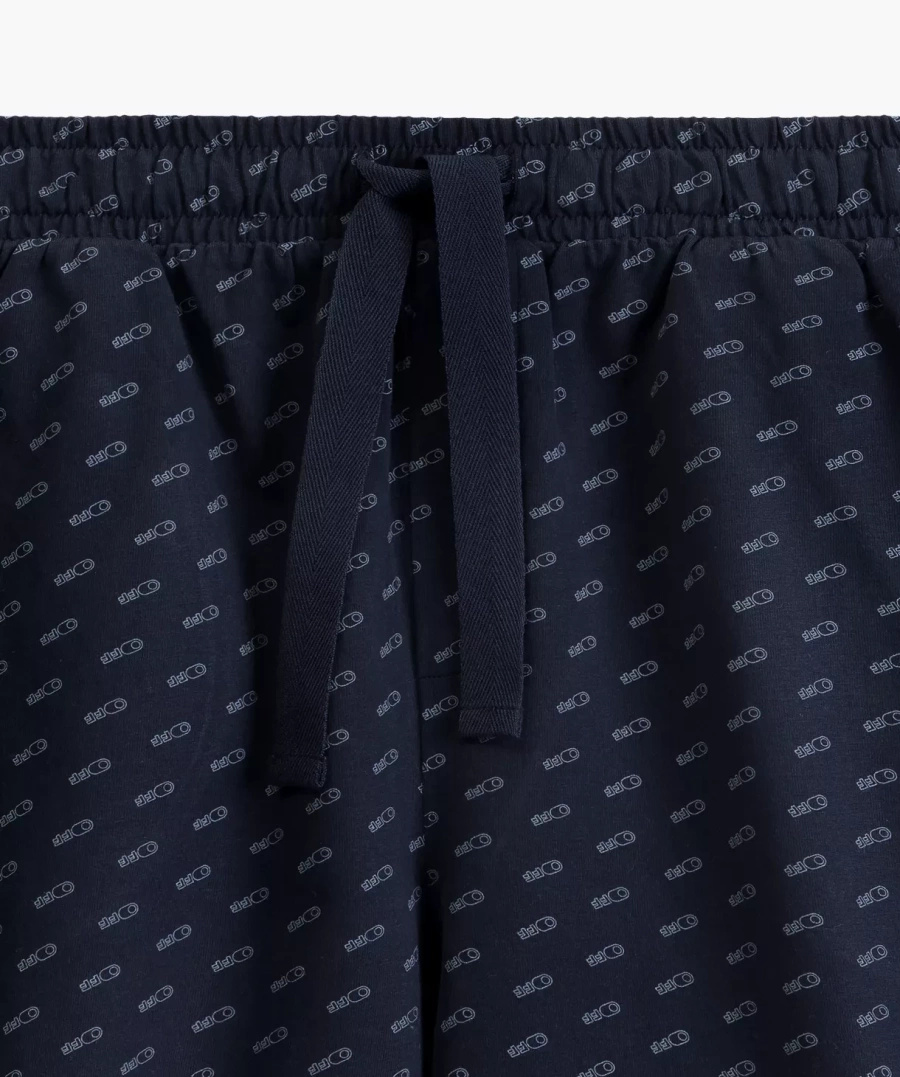 Herren-Pyjama Serie nmp-395 grau/blau/grün