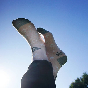 Kindersocken rosa SOXO GOOD STUFF Diamanten