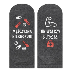 skarpetki stopki męskie Z NAPISAMI Soxo na prezent