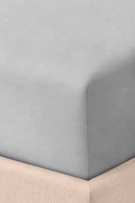 Bettlaken Jersey Grau/Elastisch