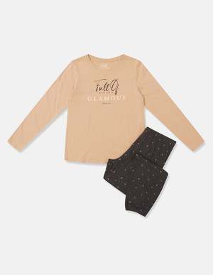 Damenpyjama Glam Mehrfarbig