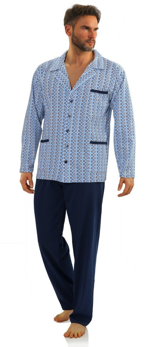 Herren-Schlafanzug Serie Blau