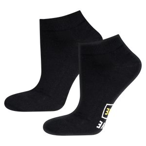 Stopki męskie czarne SOXO z napisami śmieszne prezent