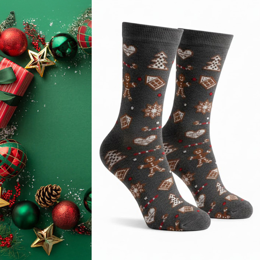 Socken Weihnachtsserie Lebkuchen