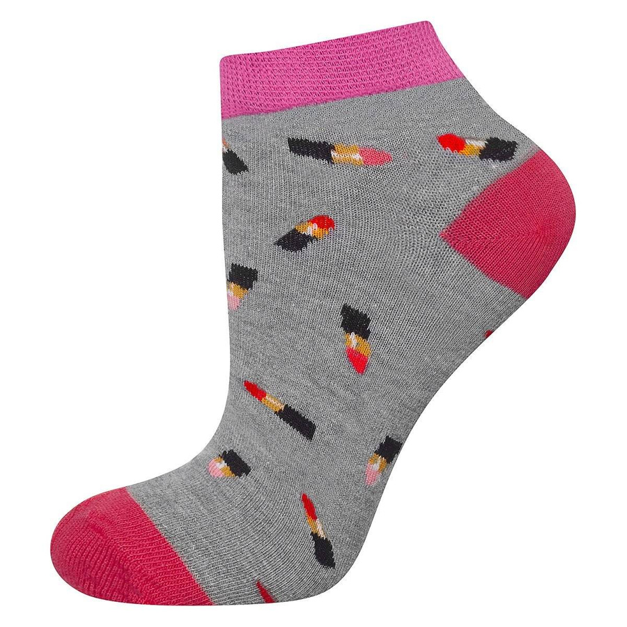 Stopki damskie kolorowe SOXO zakostki śmieszne szminka